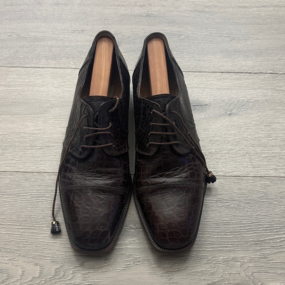 Ferrini Italia Elegant Brown Leather Men's Shoes
